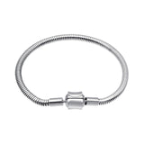 Simple Stainless Steel Bracelets Bangles Snake Chain DIY Bracelet Charms Jewelry Gift for Men Women