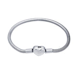 Simple Stainless Steel Bracelets Bangles Snake Chain DIY Bracelet Charms Jewelry Gift for Men Women